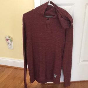 Billabong Sweater Hoodie (Quarter Button)